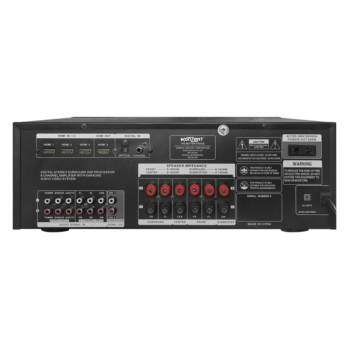 AR-1002D+ – Konzert Philippines